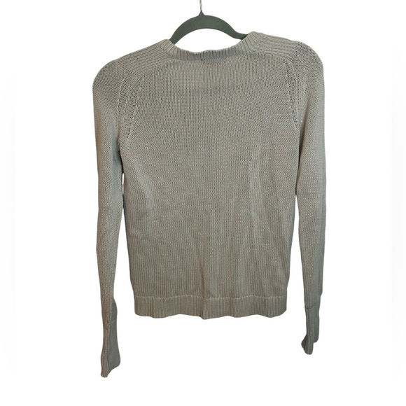 Banana Republic Light Gray Cotton Button Front Cardigan - Picture 2 of 5